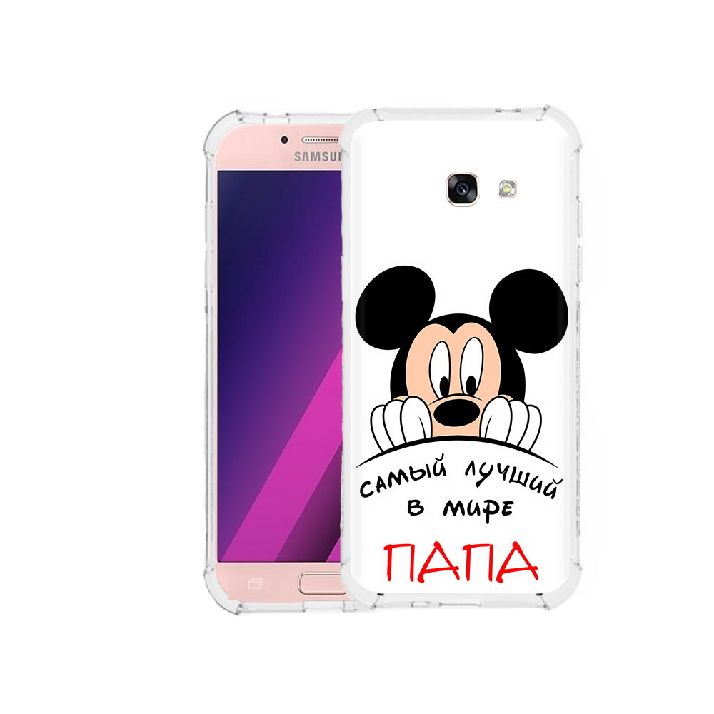 

Чехол MyPads Tocco для Samsung Galaxy A5 Самай лучший папа Микки Маус (PT51293.578.151), Прозрачный, Tocco