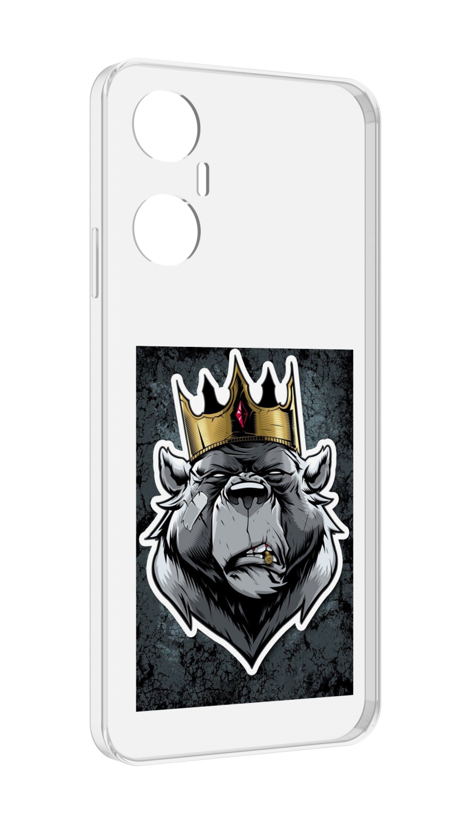 

Чехол MyPads медведь с короной для Infinix Hot 20 5G, Прозрачный, Tocco