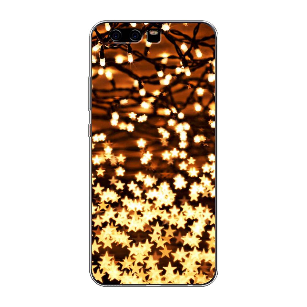 

Чехол для Huawei P10 "Новогодняя гирлянда", Золотистый, 62250-5