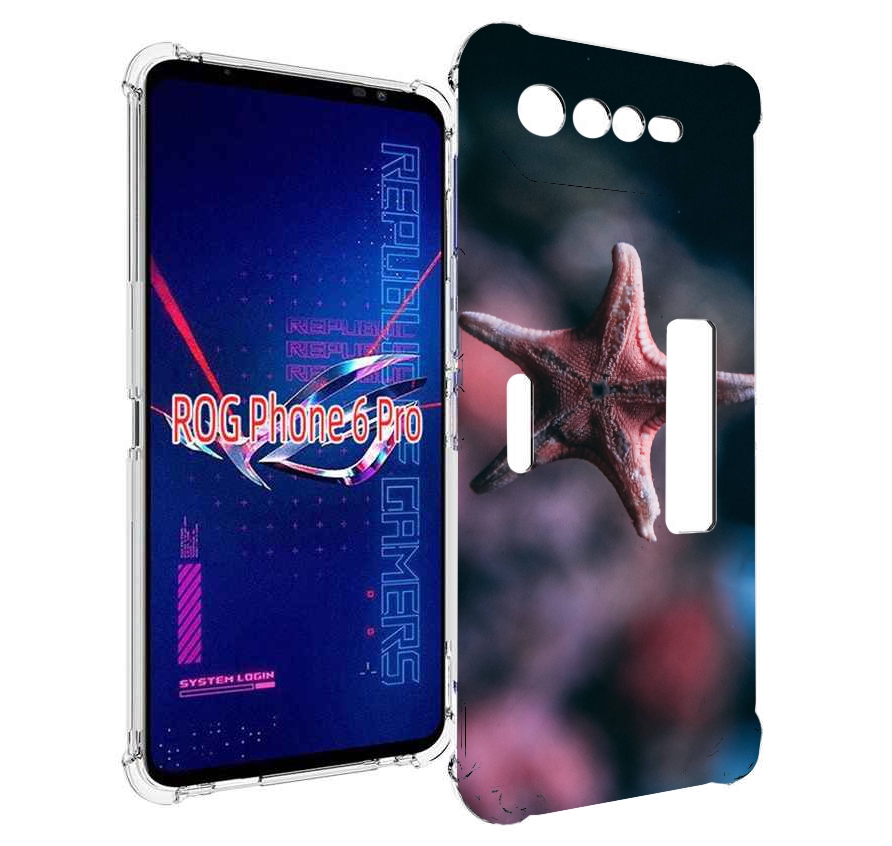 

Чехол MyPads морская-звезда---starfish для Asus ROG Phone 6 Pro, Прозрачный, Tocco