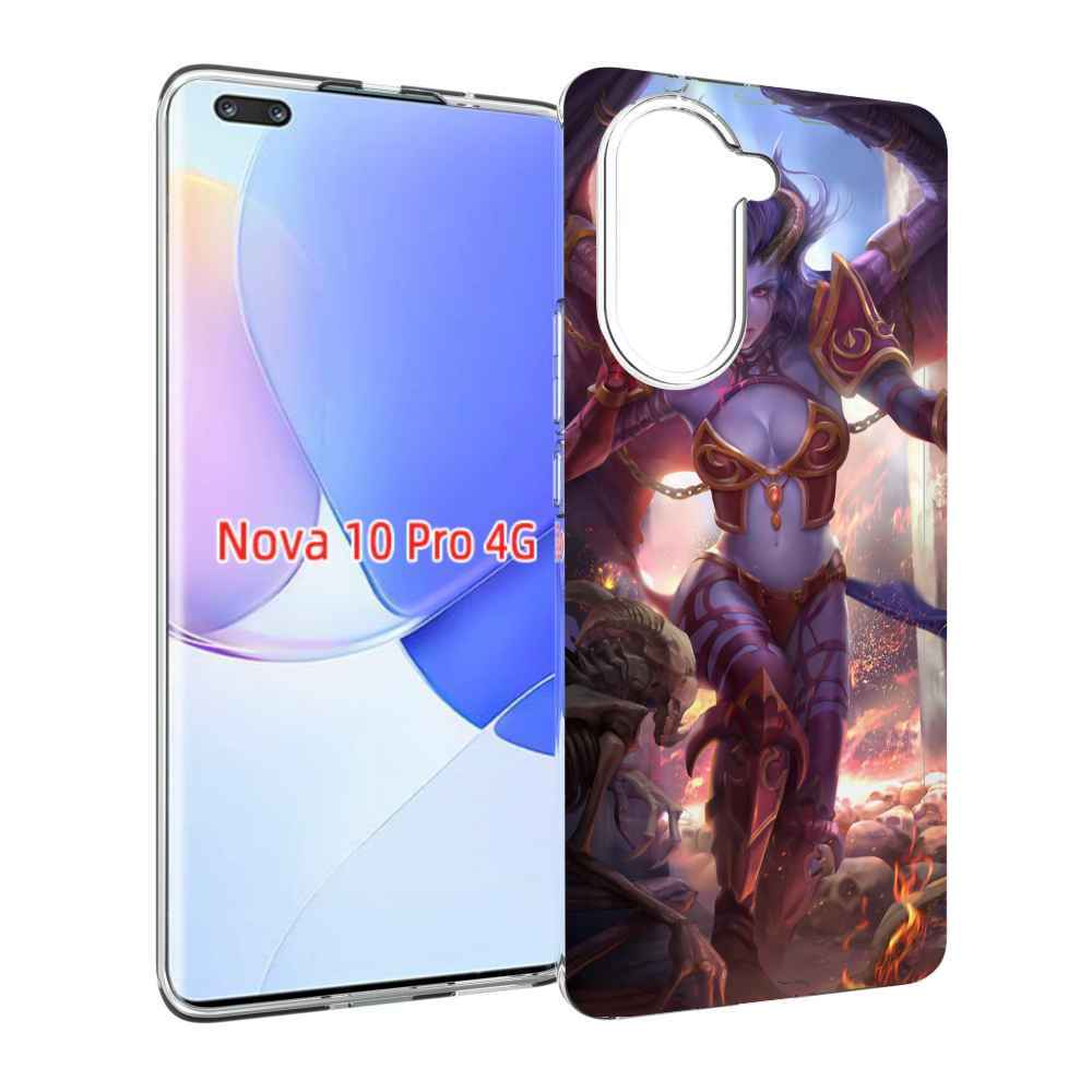Чехол MyPads queen of pain dota 2 для Huawei Nova 10 Pro противоударный