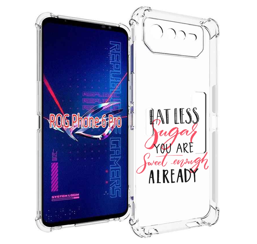 

Чехол MyPads мотивация-цитаты для Asus ROG Phone 6 Pro, Прозрачный, Tocco
