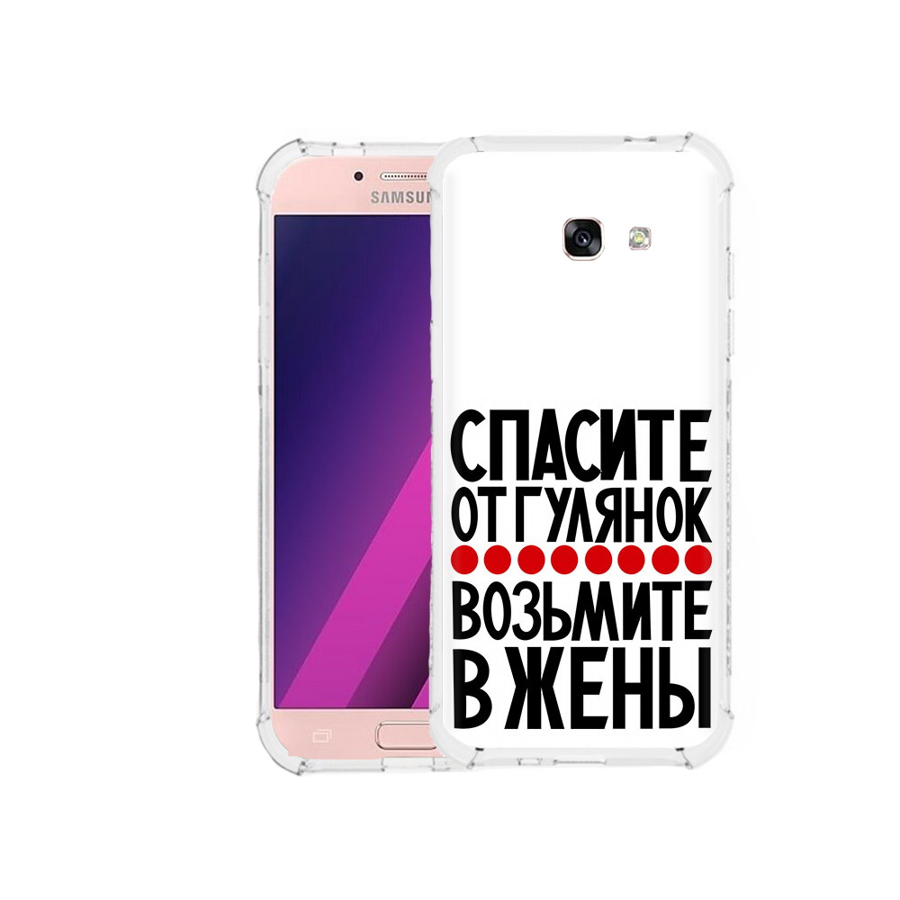 

Чехол MyPads Tocco для Samsung Galaxy A5 Спасите от гулянок возьмите в жены, Прозрачный, Tocco
