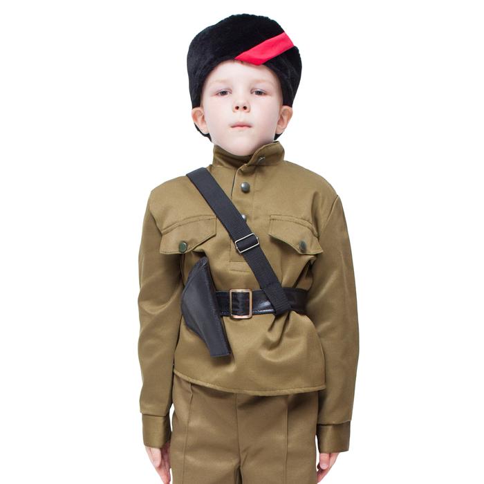 

Карнавальный костюм Бока Партизан, кубанка, гимнастерка, портупея, 8-10лет, рост 140-152см, "Партизан", кубанка, гимнастерка, портупея, 8-10 лет, рост 140-152 см