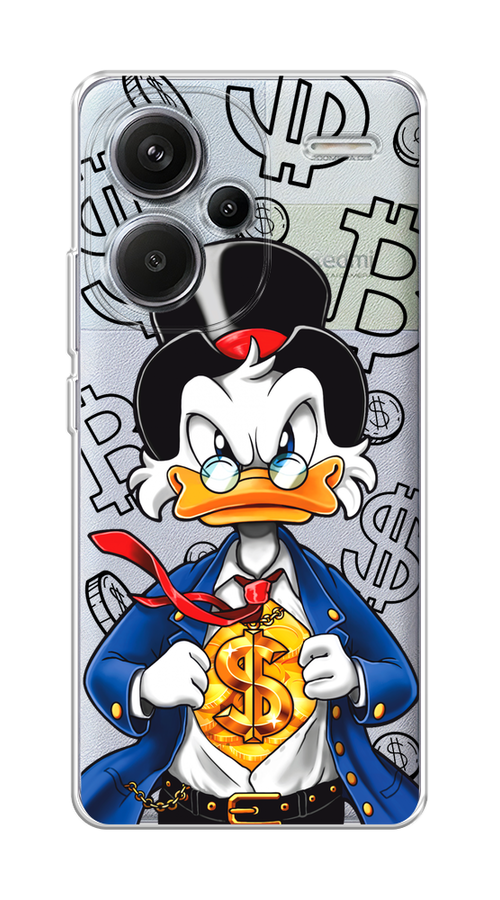 

Чехол на Xiaomi Redmi Note 13 Pro+ "Scrooge Goldman", Черный;белый;синий, 320250-1