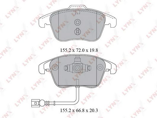 

Тормозные колодки LYNXauto передние bd8038