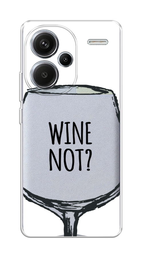 

Чехол на Xiaomi Redmi Note 13 Pro+ "Wine not white", Белый, 320250-1