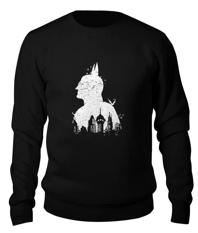 

Свитшот унисекс Printio Готэм черный 2XL, Готэм