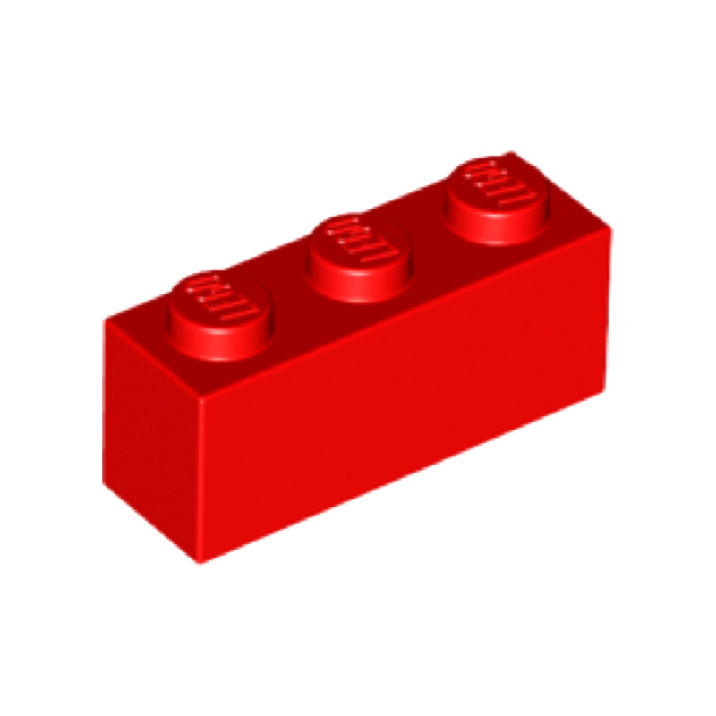 

Деталь LEGO 362221 Кирпичик 1X3 красный 50 шт