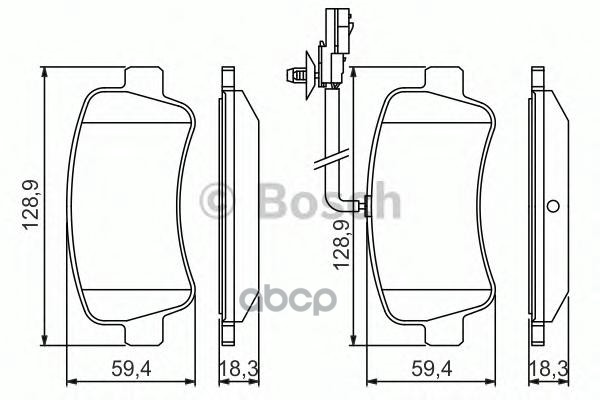 

Колодки Торм Задн Диск К-Т Bosch 0986494500