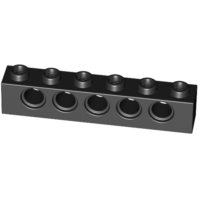 

Деталь LEGO 389426 Кирпичик 1х6 R4,9 черный 50 шт