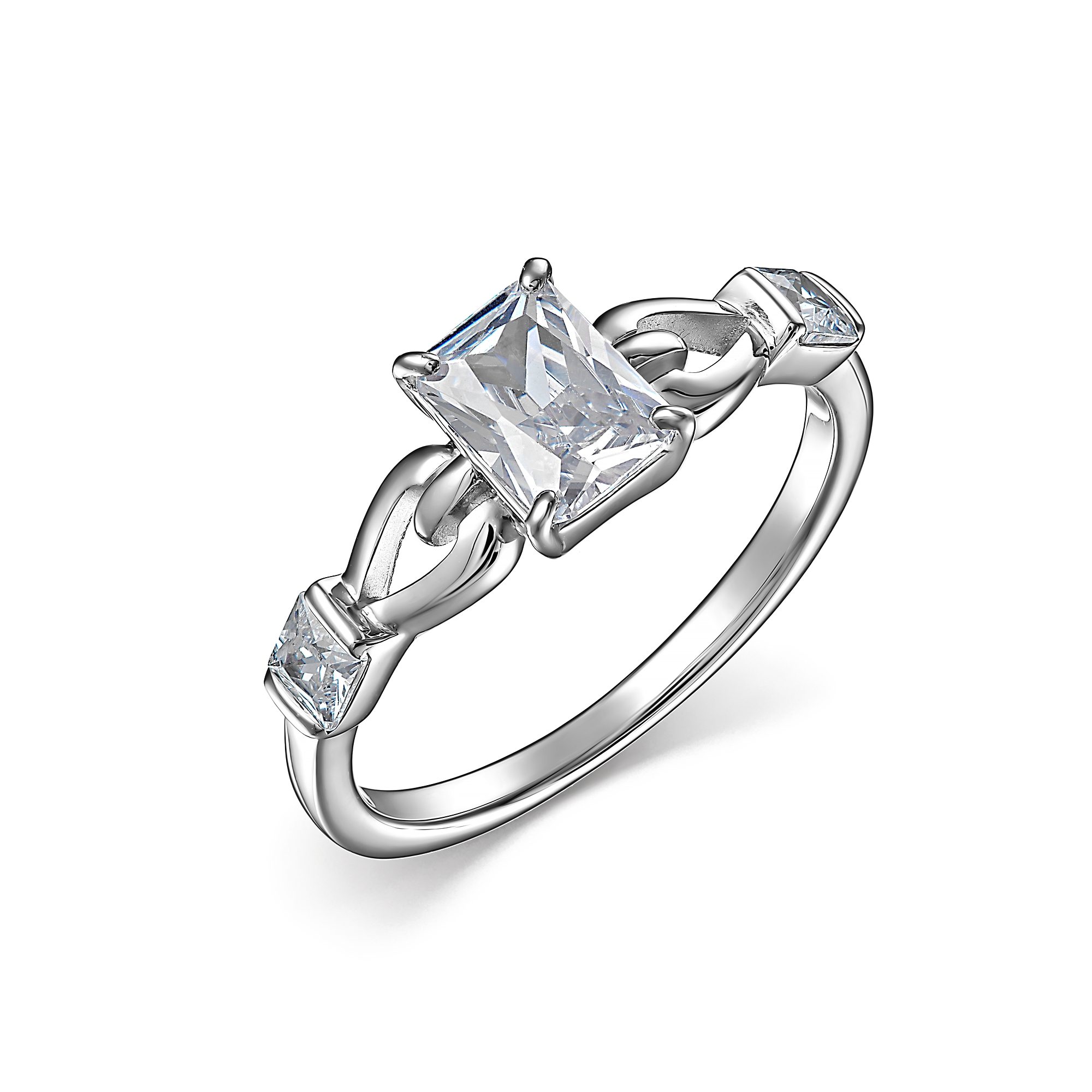 

Кольцо из серебра р. 16,5 ЯХОНТ Золотой 247728, фианит, 247728