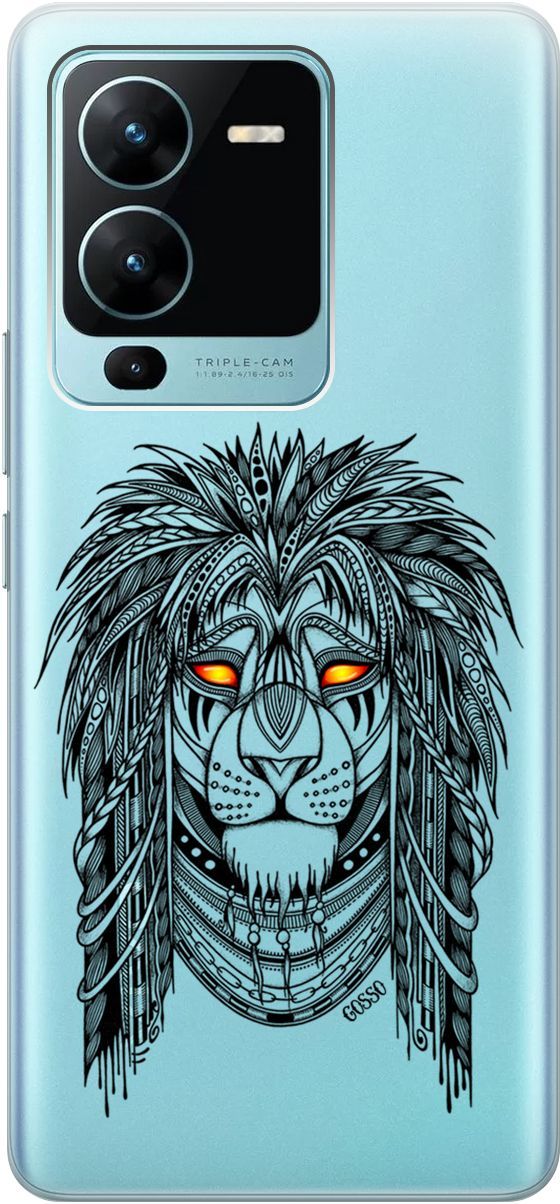Силиконовый чехол на Vivo V25 Pro 5G с 3D принтом 