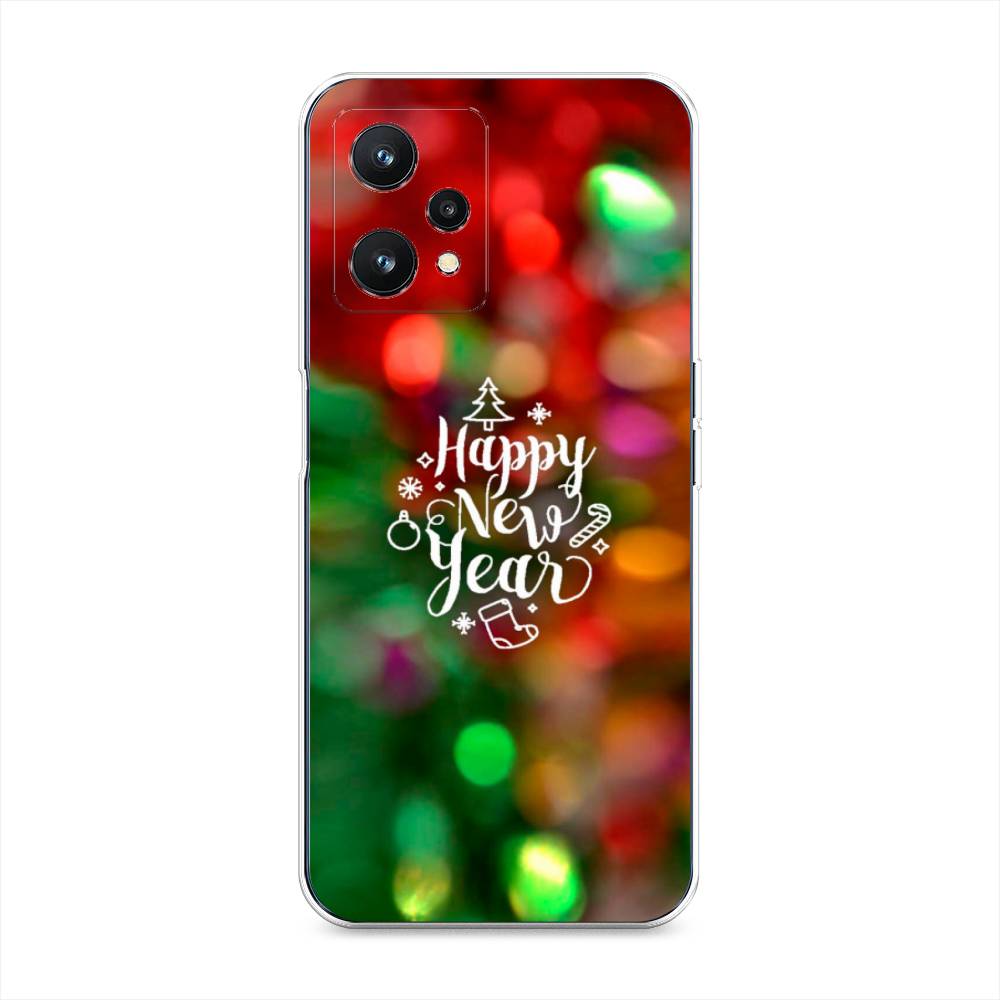 

Чехол на Realme 9 Pro Новый Год на елке, Зеленый;красный;желтый, 2511150-5
