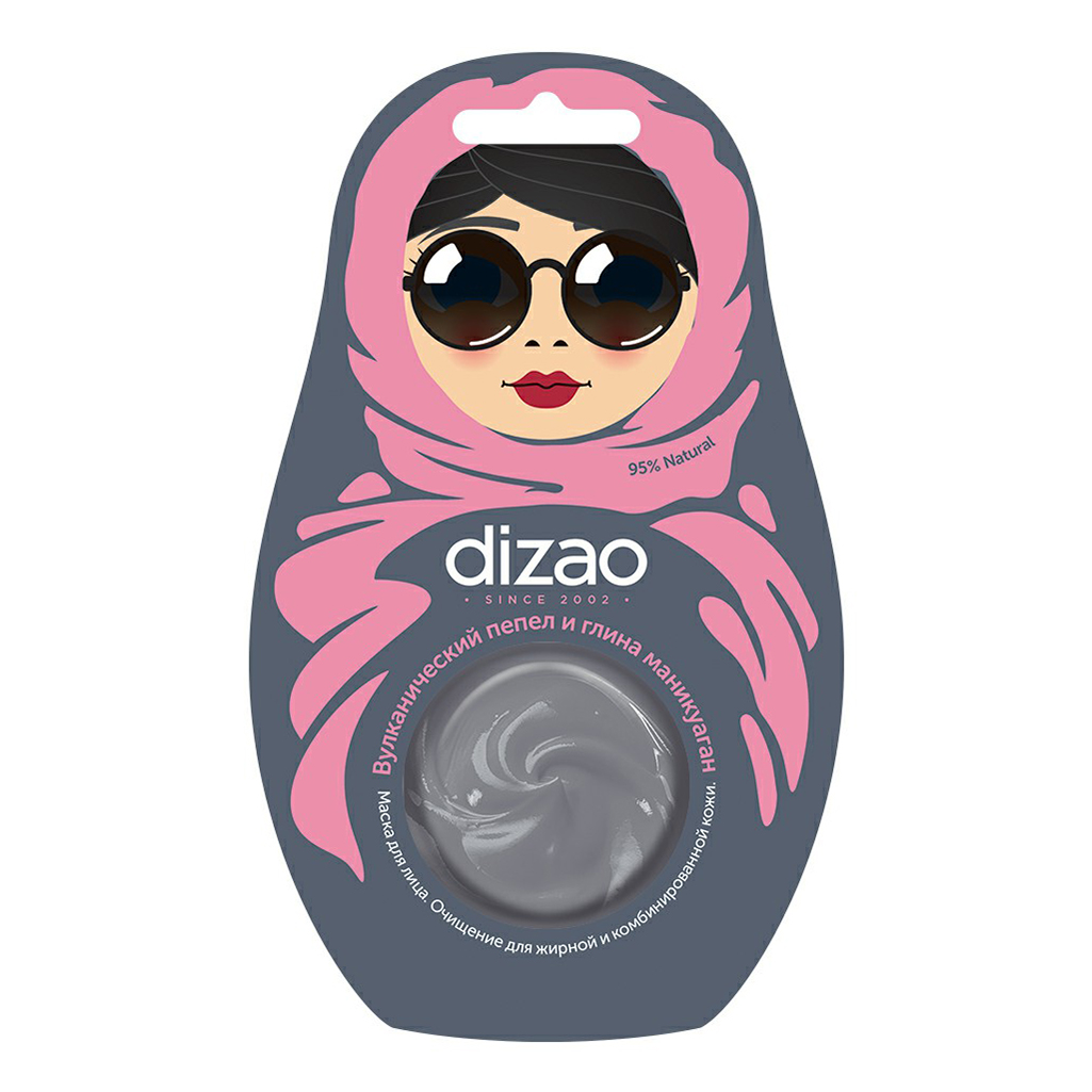 

Маска для лица Dizao Пепел и глина 25 г