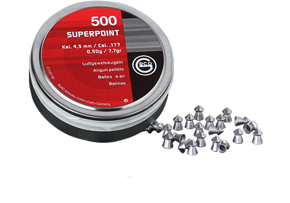 

Пули для пневматики Geco Superpoint 500 шт 0,50 гр, Geco Superpoint 500 шт 0,50 гр