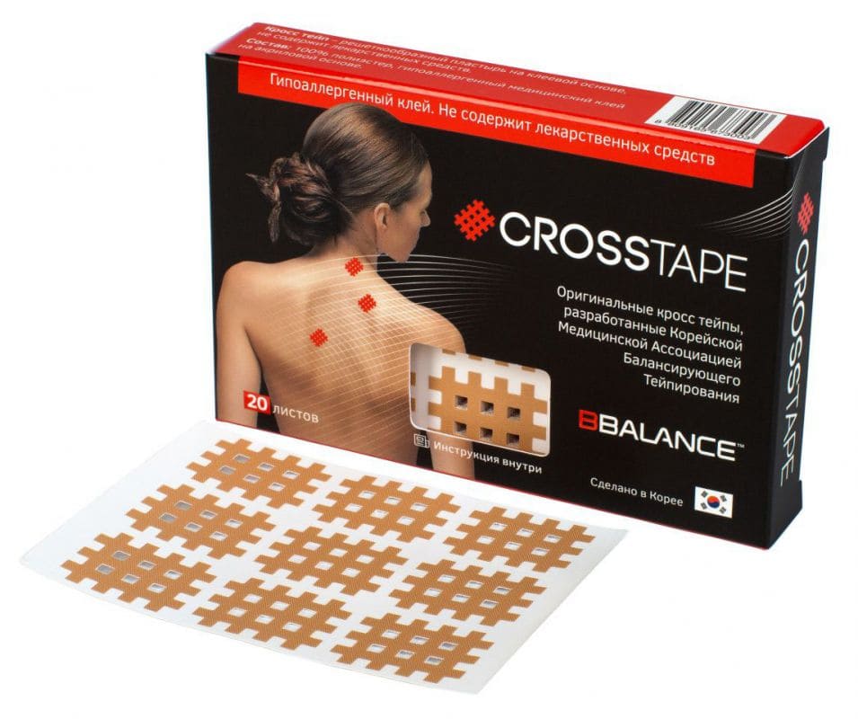 

Тейп Bbalance Cross Tape бежевый, Cross Tape