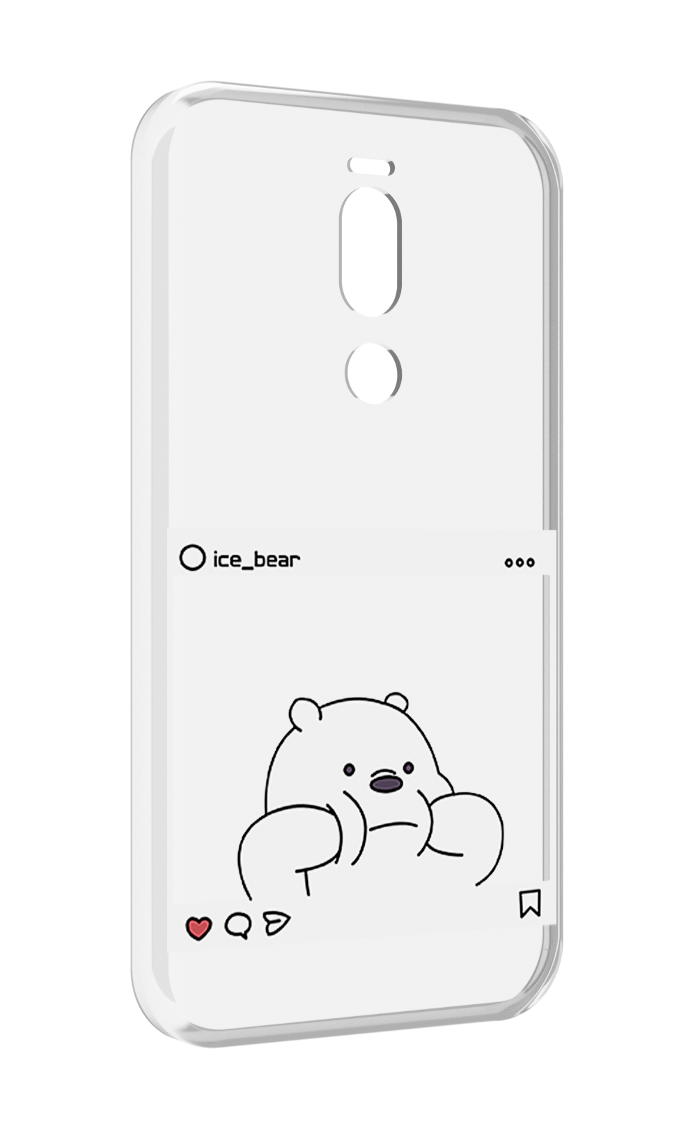 

Чехол Mypads Ледяной-Медведь Для Meizu X8, Прозрачный, Tocco