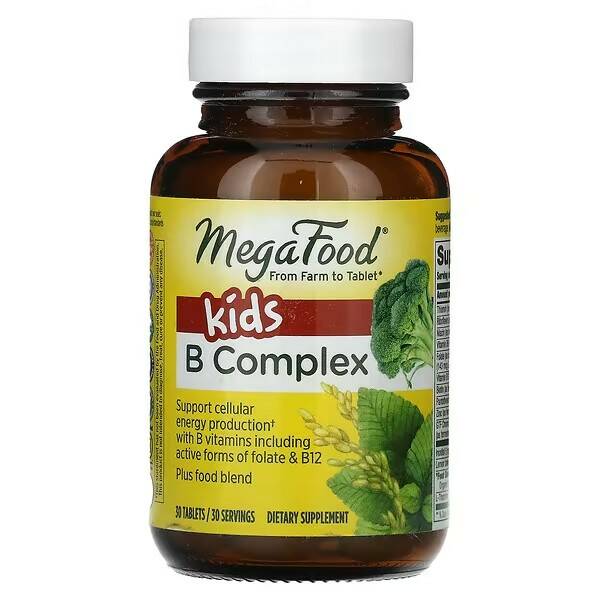 123-271, Комплекс витаминов группы B для детей, MegaFood, 30 таблеток  - купить
