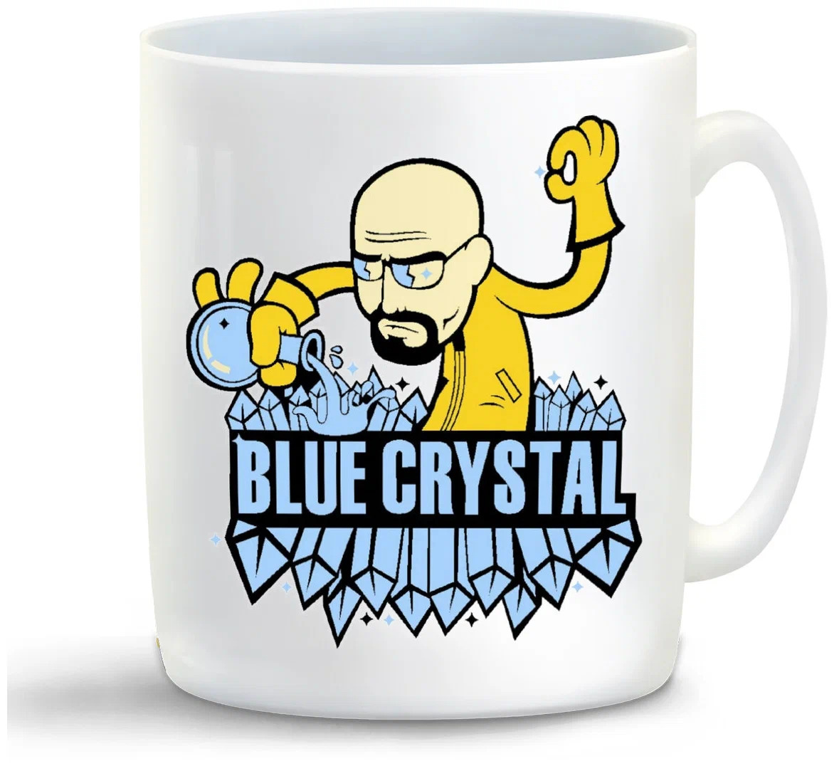 

Кружка CoolPodarok Blue crystal