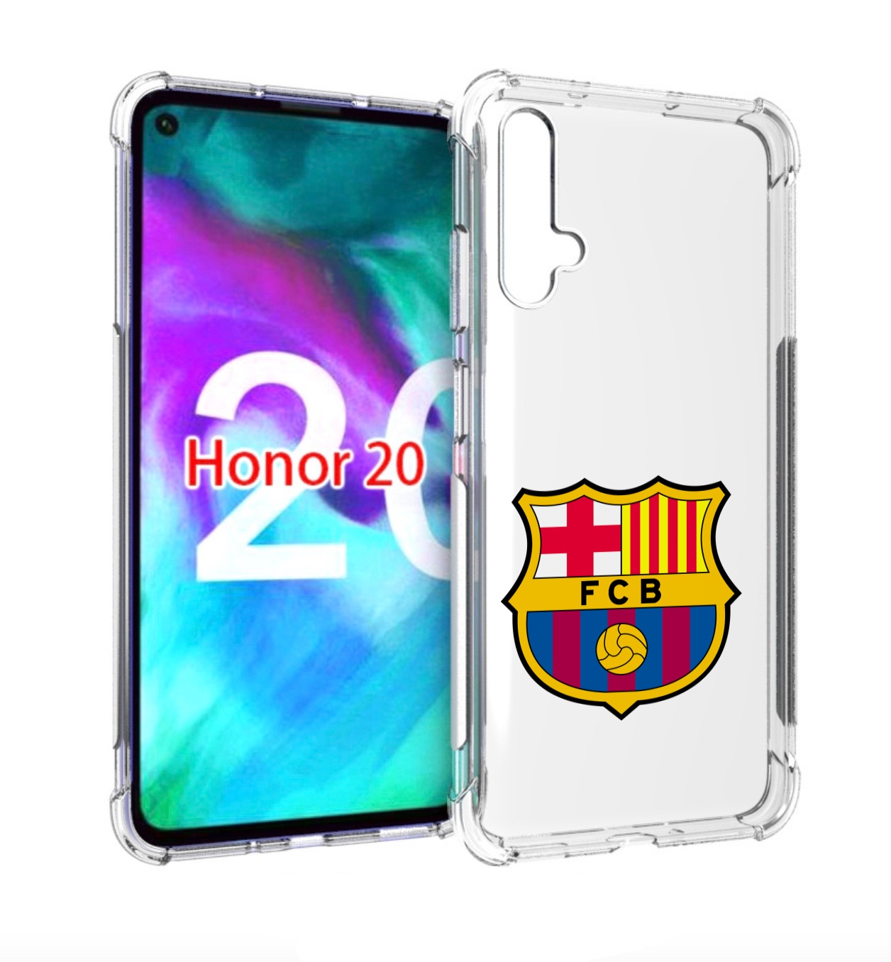 

Чехол бампер MyPads фк-барселона-2 для Honor 20, Прозрачный, Tocco