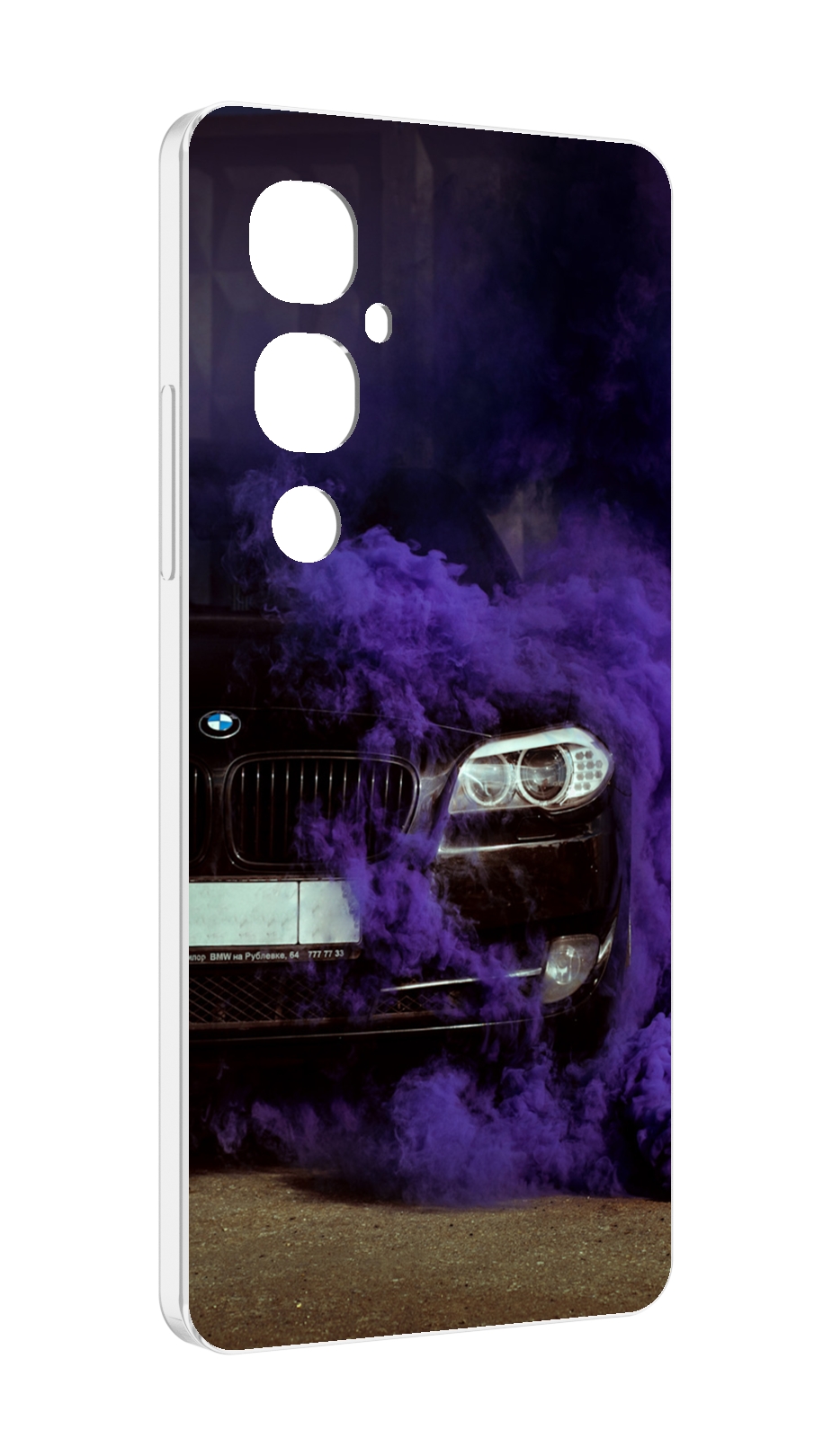 

Чехол MyPads бмв-с-фиолетовым-дымом мужской для Tecno Pova 4 Pro, Прозрачный, Tocco