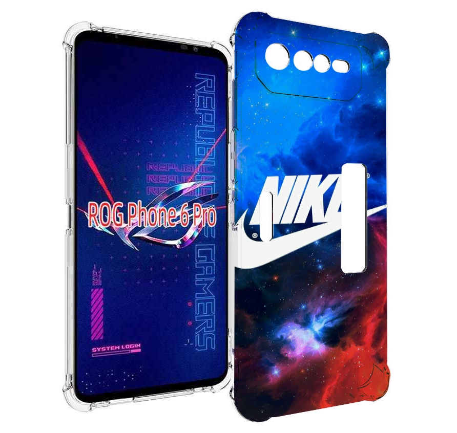 

Чехол MyPads найк в космосе для Asus ROG Phone 6 Pro, Прозрачный, Tocco