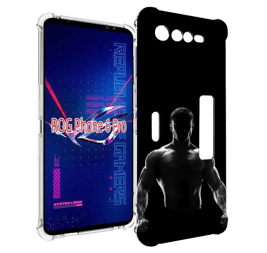 

Чехол MyPads накаченный мужчина в тени мужской для Asus ROG Phone 6 Pro, Прозрачный, Tocco