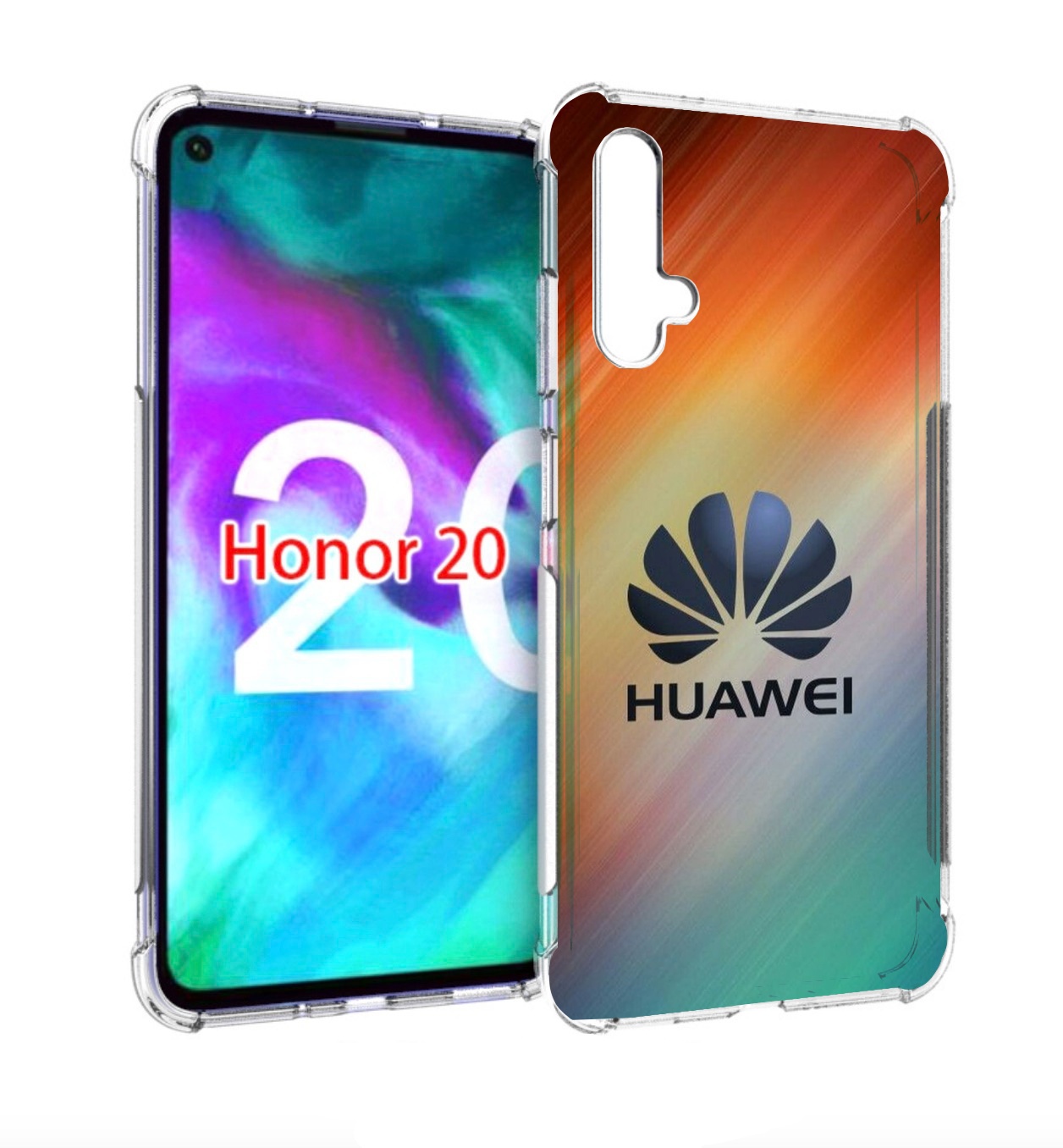 

Чехол бампер MyPads хуавей на фоне сияния для Honor 20 Honor, Прозрачный, Tocco