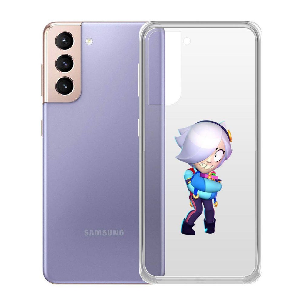

Чехол-накладка Brawl Stars-Колетт для Samsung Galaxy S21 (G991), Прозрачный