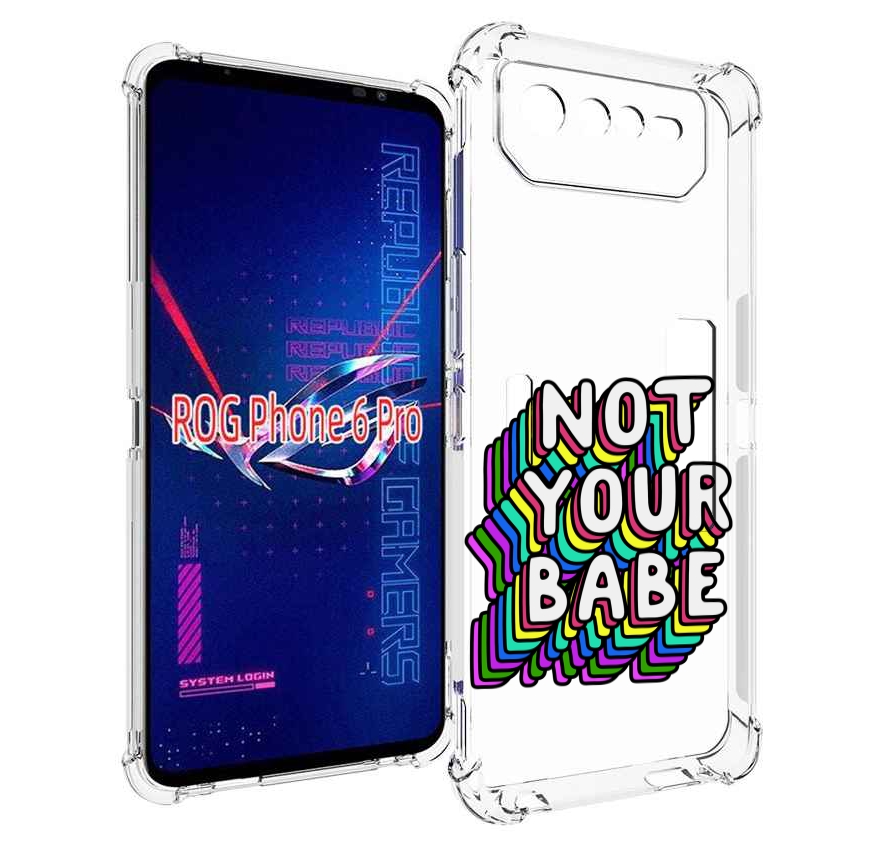 

Чехол MyPads не-твоя-девочка для Asus ROG Phone 6 Pro, Прозрачный, Tocco