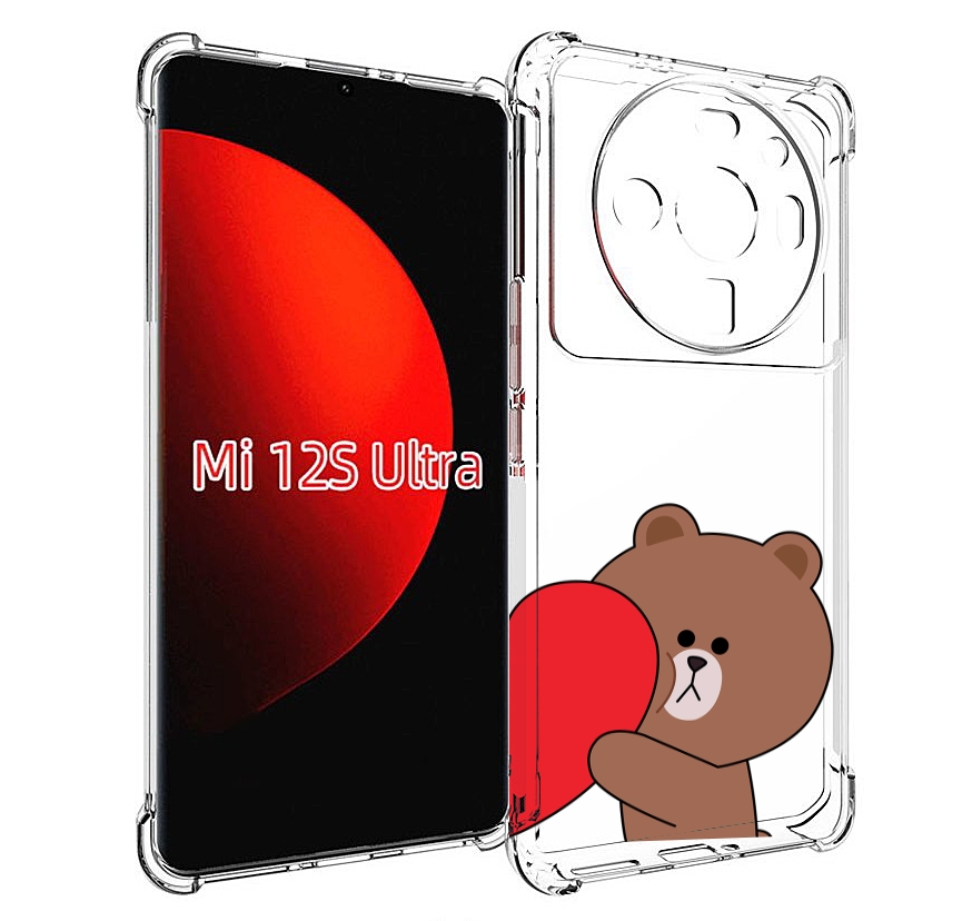 

Чехол MyPads медвежонок детский для Xiaomi 12S Ultra, Прозрачный, Tocco