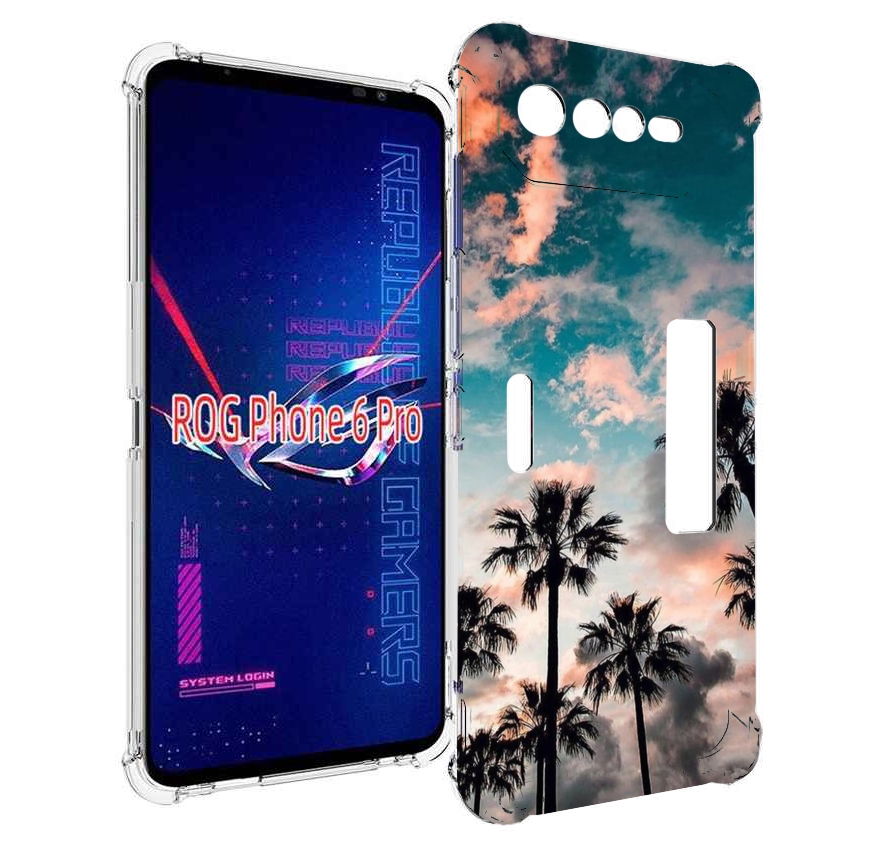 

Чехол MyPads небо-с-пальмами для Asus ROG Phone 6 Pro, Прозрачный, Tocco