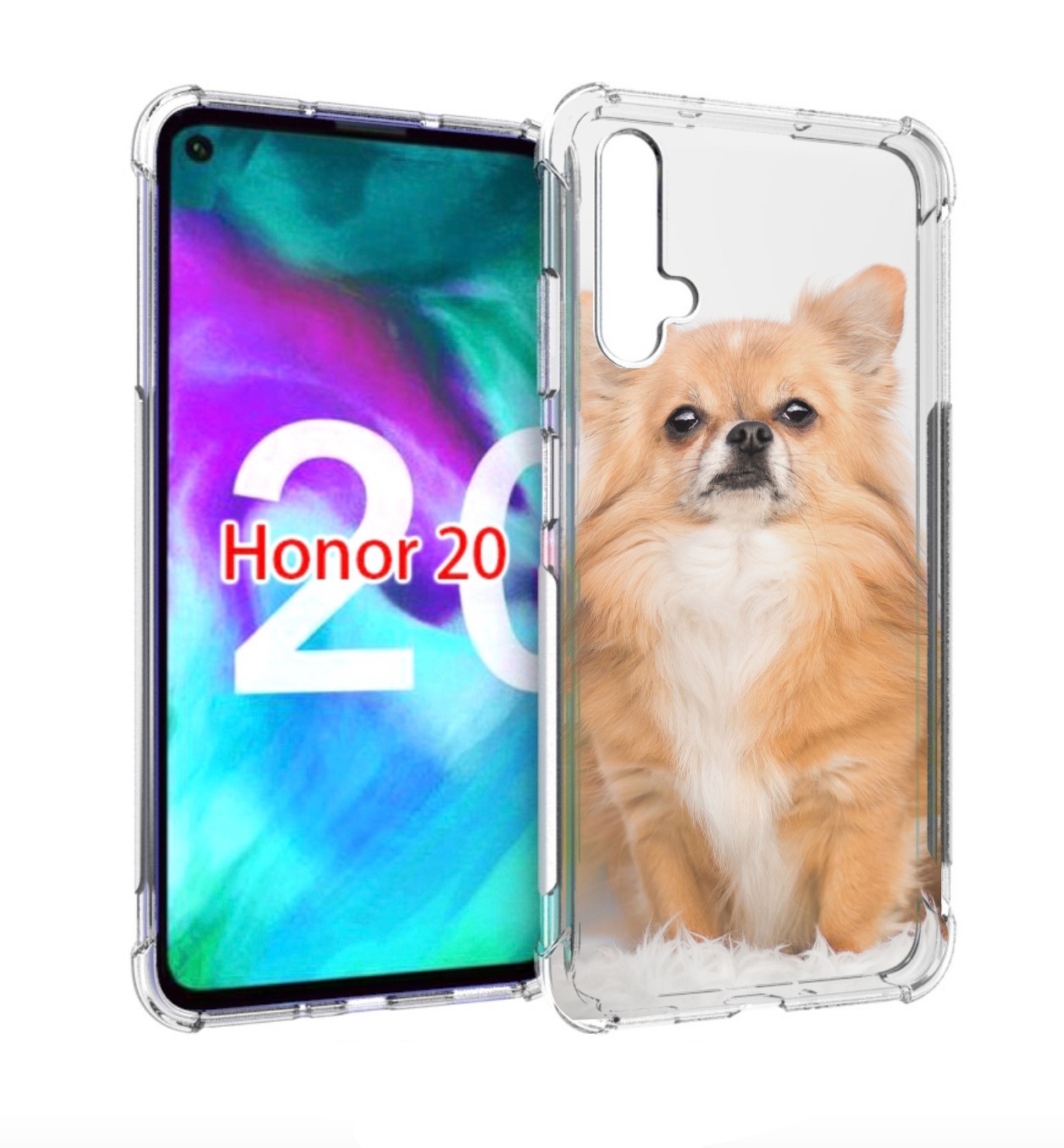 

Чехол бампер MyPads чихуа хуа для Honor 20, Прозрачный, Tocco