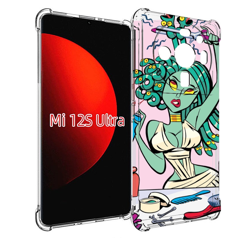 

Чехол MyPads медуза расчесывается женский для Xiaomi 12S Ultra, Прозрачный, Tocco