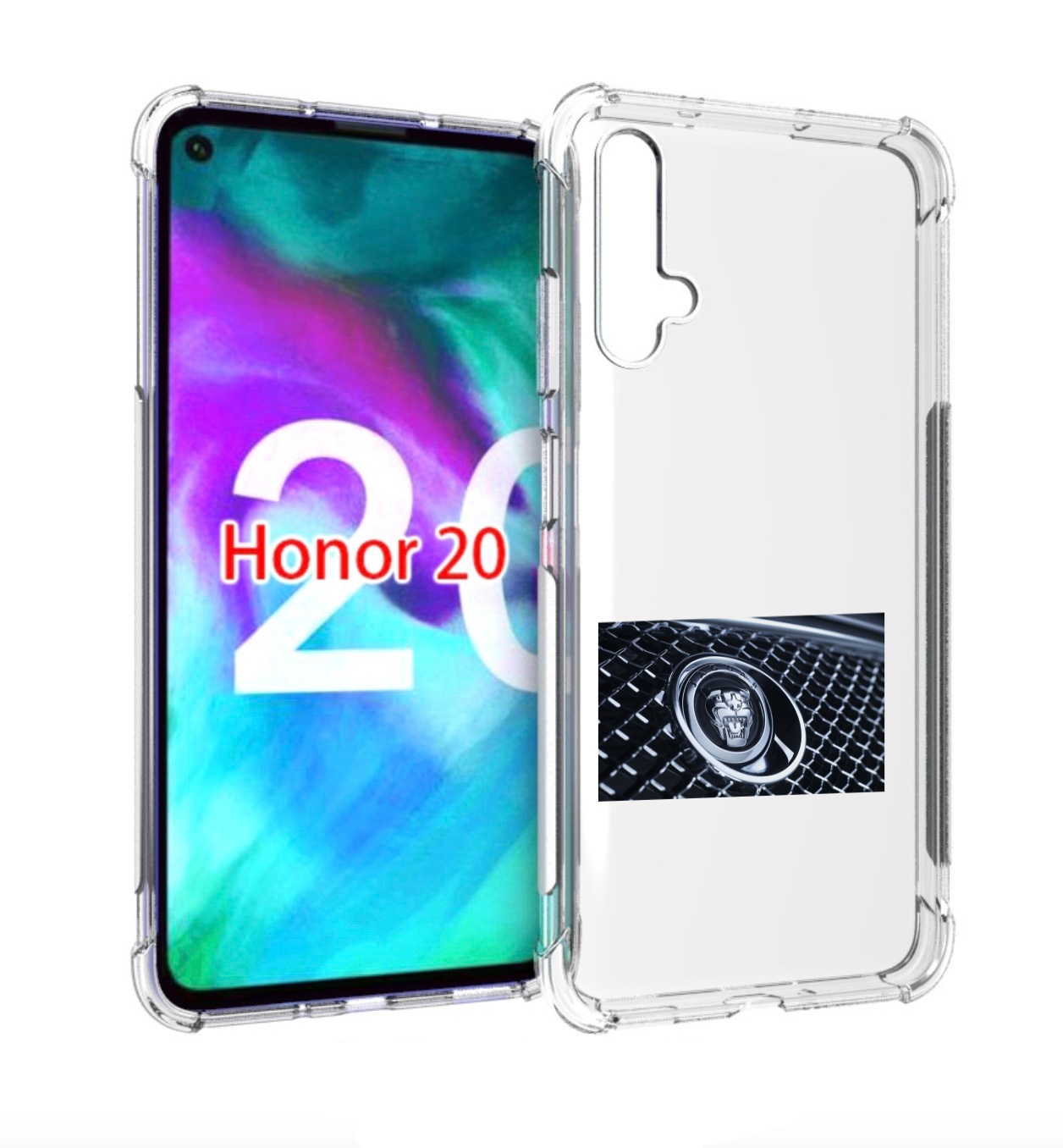 

Чехол бампер MyPads ягуар jaguar 2 для Honor 20, Прозрачный, Tocco