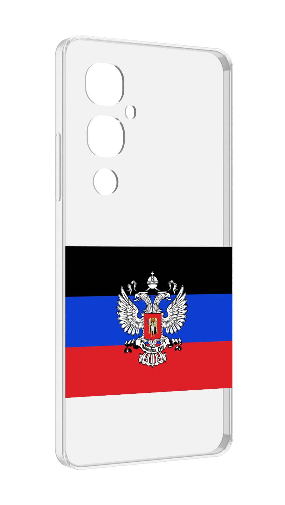 

Чехол MyPads герб флаг ДНР-1 для Tecno Pova 4 Pro, Прозрачный, Tocco