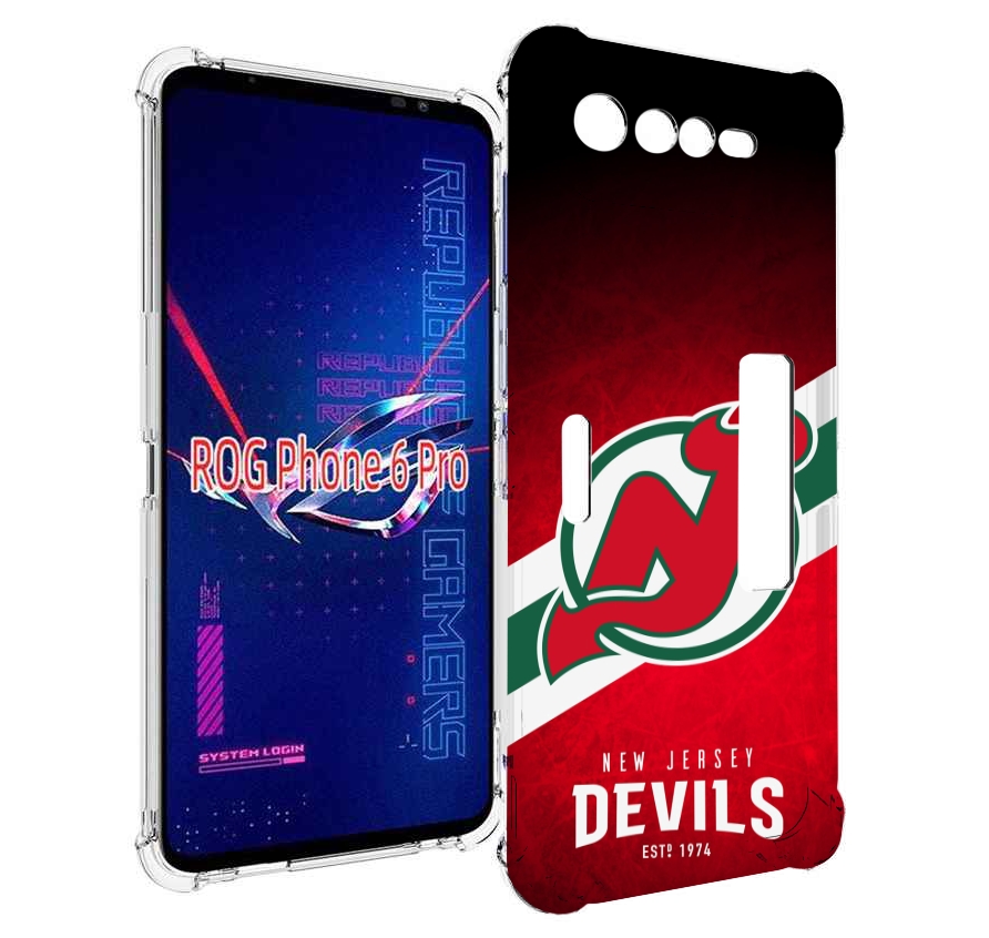 

Чехол MyPads нью джерси девилз для Asus ROG Phone 6 Pro, Прозрачный, Tocco