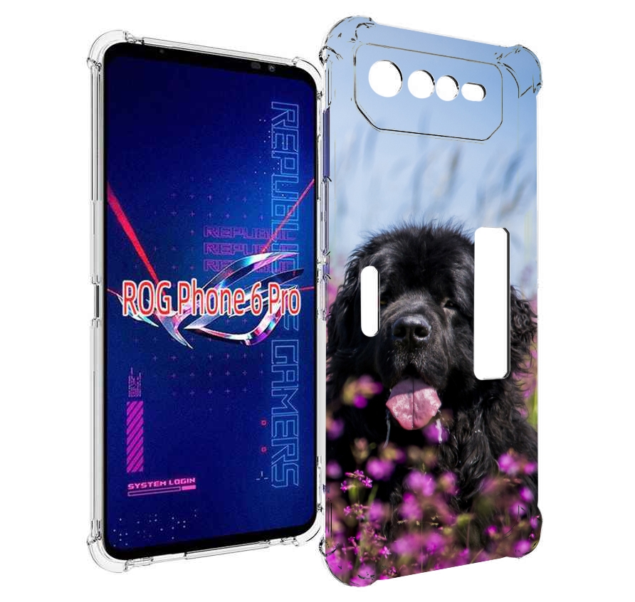 

Чехол MyPads ньюфаундлед для Asus ROG Phone 6 Pro, Прозрачный, Tocco