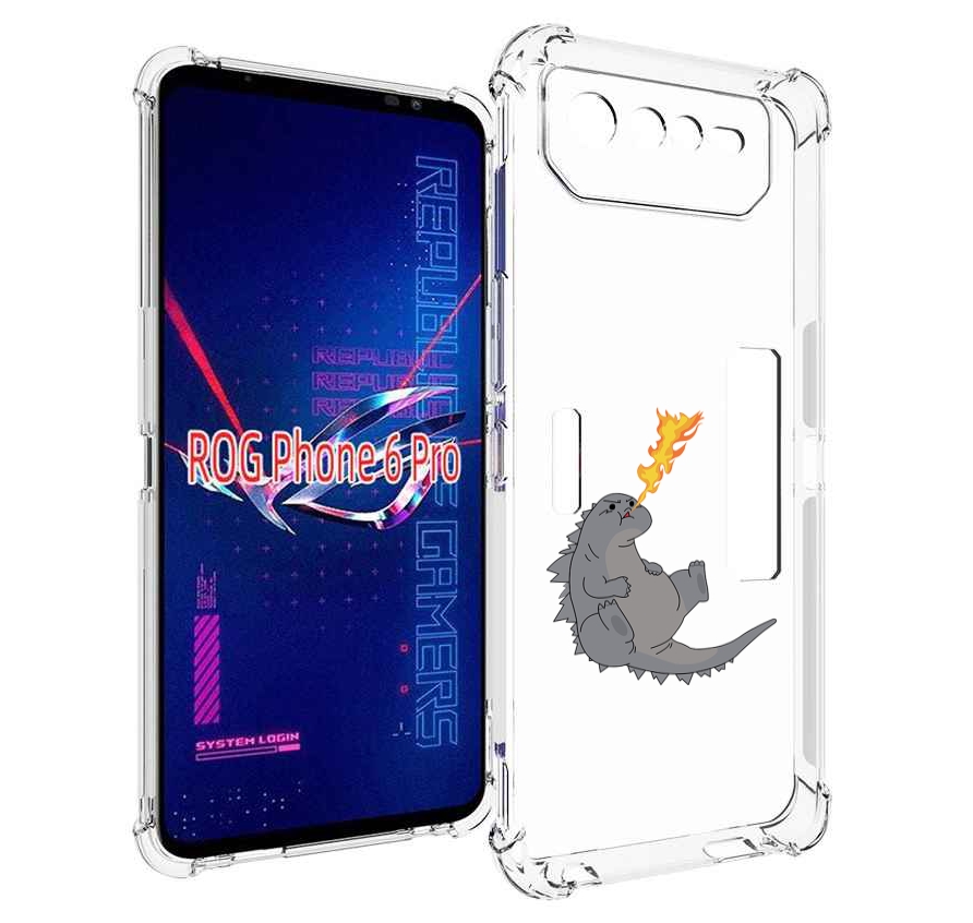 

Чехол MyPads огнедышащий-дракончик для Asus ROG Phone 6 Pro, Прозрачный, Tocco