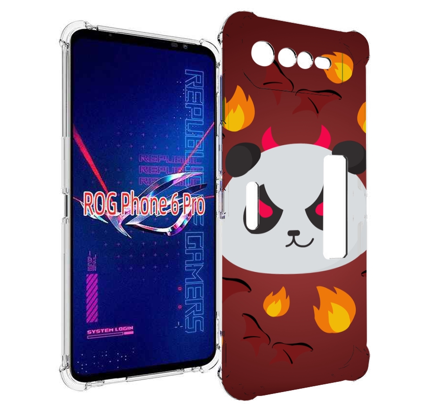

Чехол MyPads огненная-панда для Asus ROG Phone 6 Pro, Прозрачный, Tocco