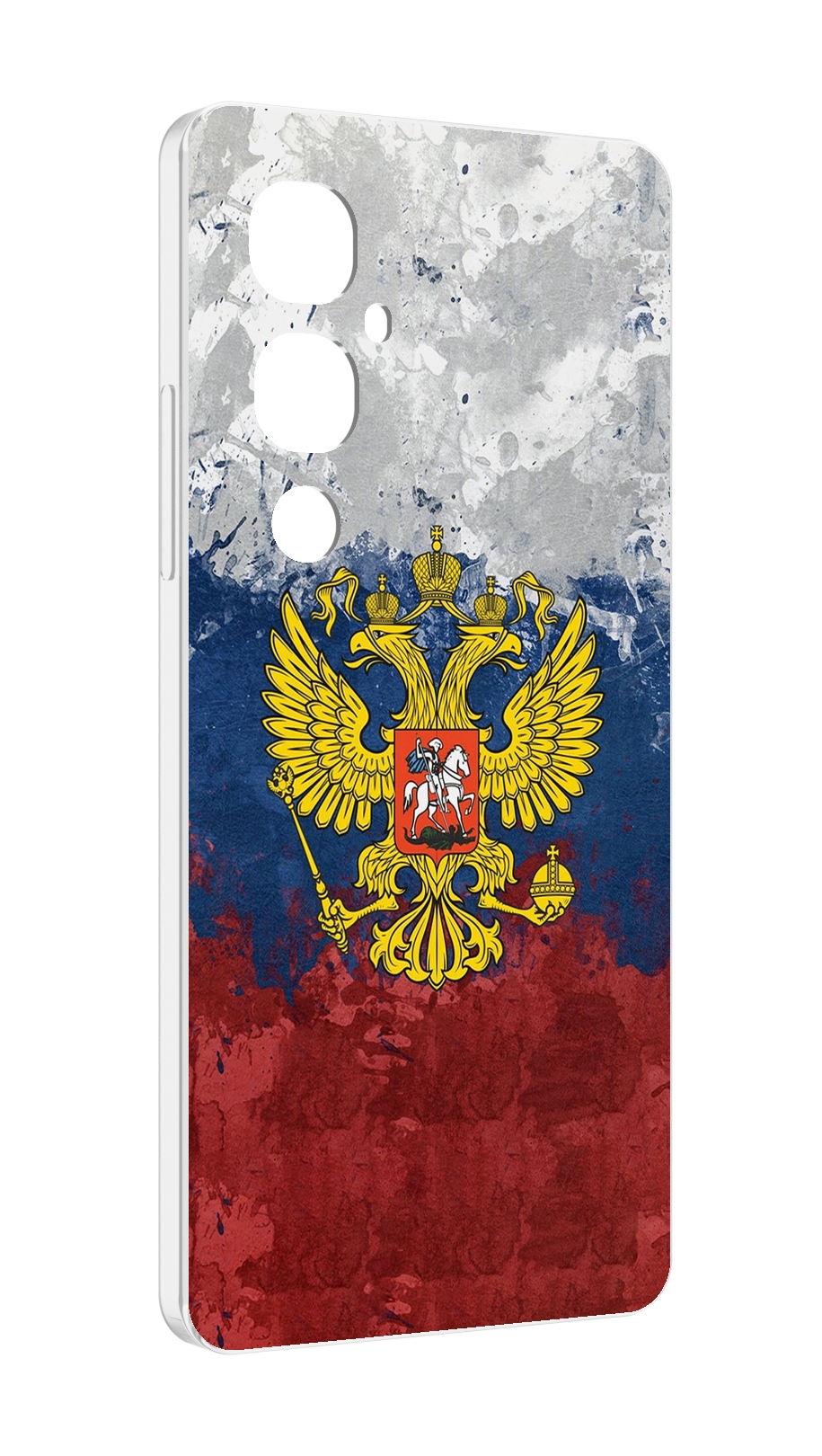 

Чехол MyPads герб-России для Tecno Pova 4 Pro, Прозрачный, Tocco