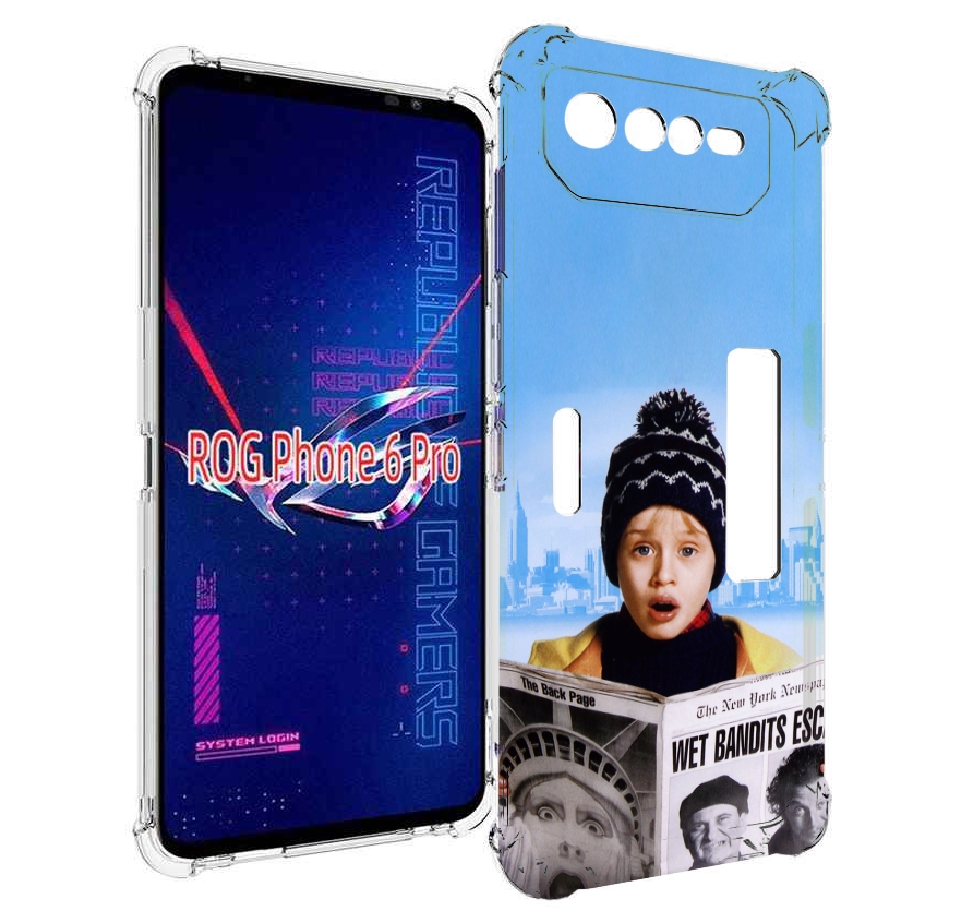 

Чехол MyPads один-дома-детский для Asus ROG Phone 6 Pro, Прозрачный, Tocco