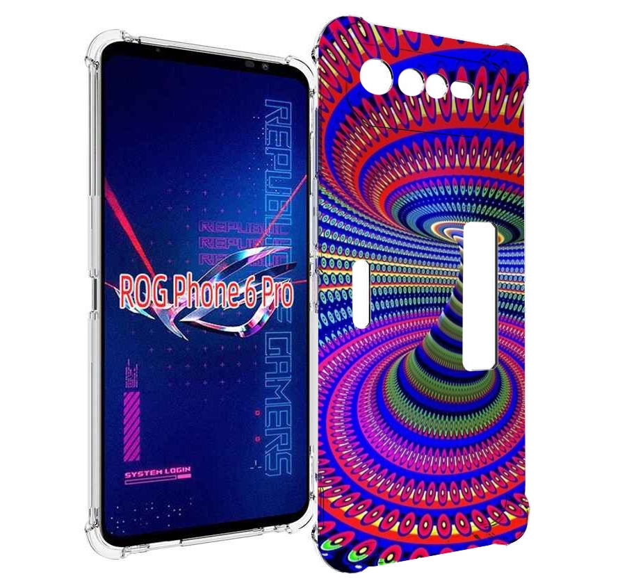 

Чехол MyPads оптическая иллюзия для Asus ROG Phone 6 Pro, Прозрачный, Tocco