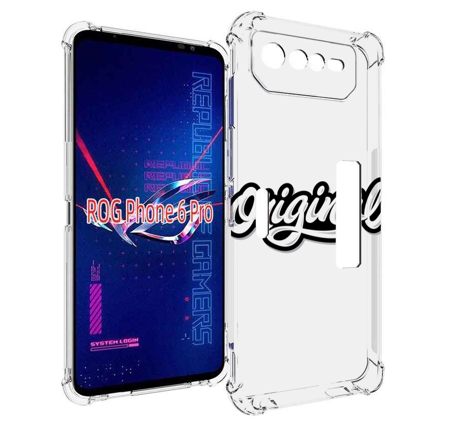 

Чехол MyPads оригинал-надпись для Asus ROG Phone 6 Pro, Прозрачный, Tocco