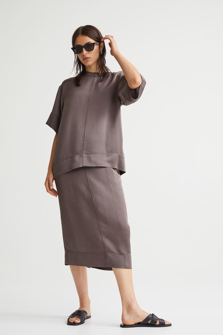 

Блуза женская H&M 1072531002 серая L (доставка из-за рубежа), Серый, 1072531002