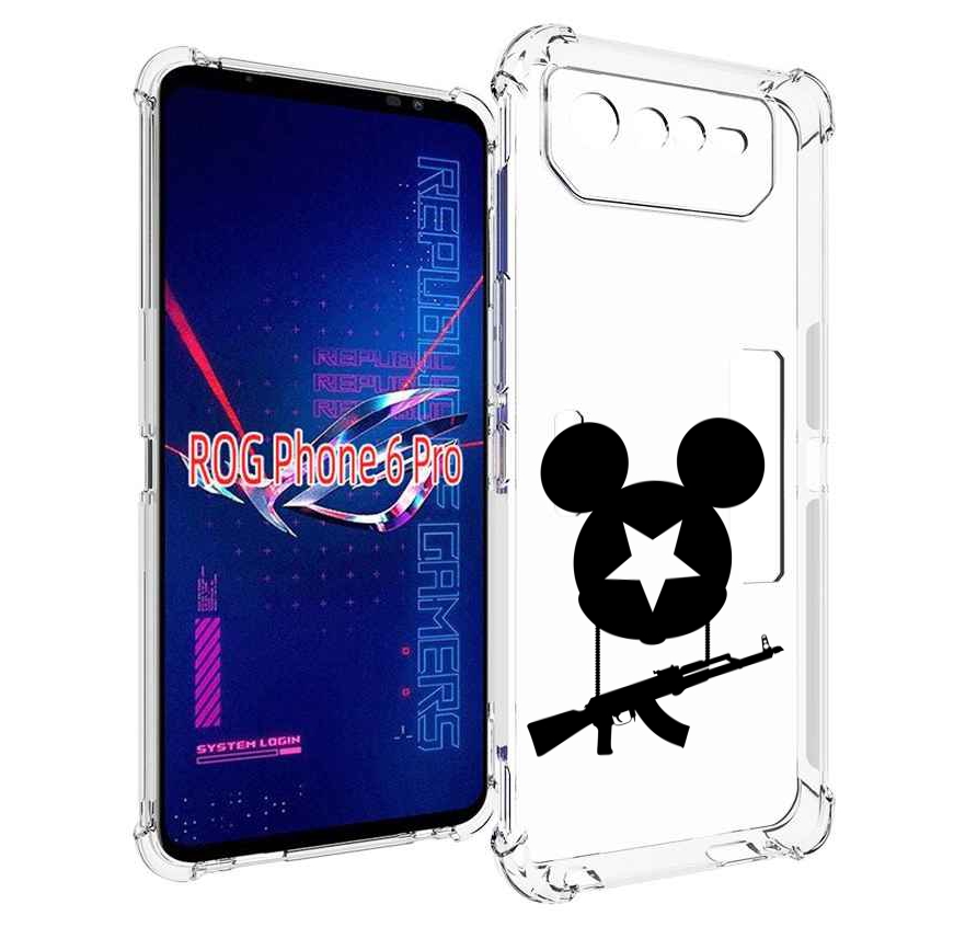 

Чехол MyPads АК Микки для Asus ROG Phone 6 Pro, Прозрачный, Tocco
