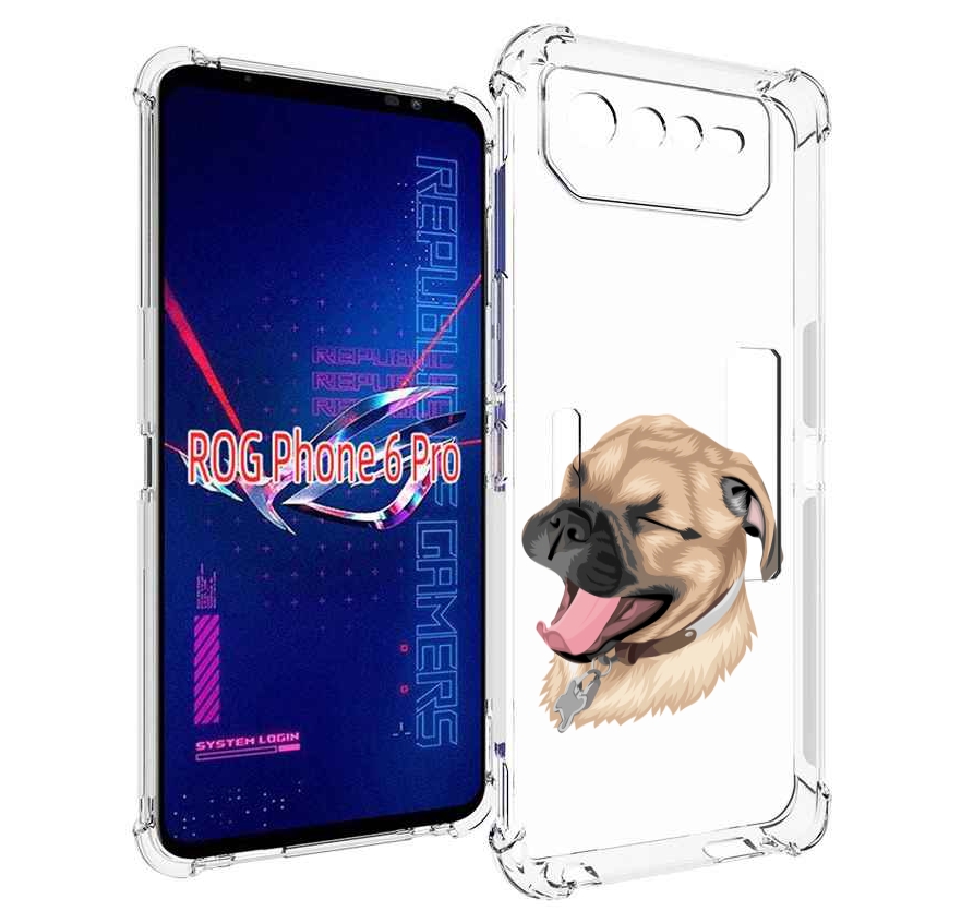 

Чехол MyPads очень-довольная-собака для Asus ROG Phone 6 Pro, Прозрачный, Tocco