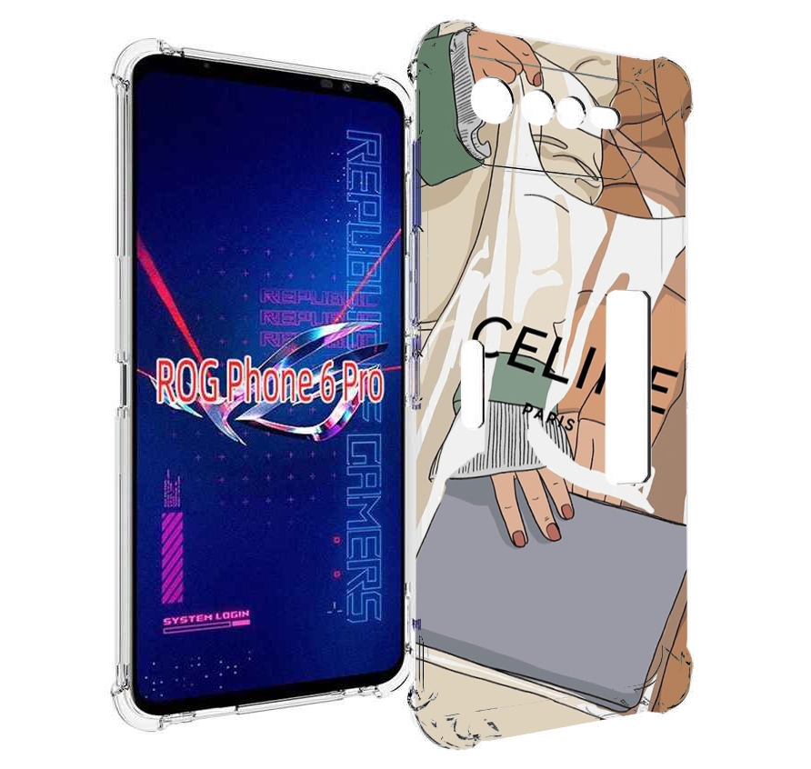 

Чехол MyPads пакет-келин-париж женский для Asus ROG Phone 6 Pro, Прозрачный, Tocco