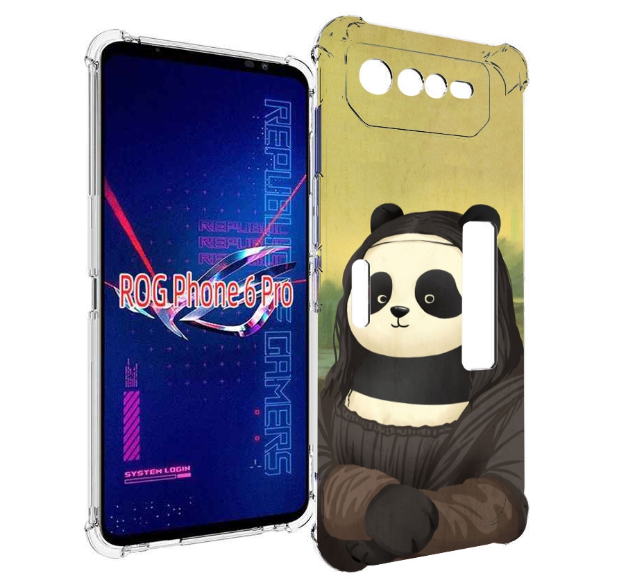 

Чехол MyPads панда монализа для Asus ROG Phone 6 Pro, Прозрачный, Tocco